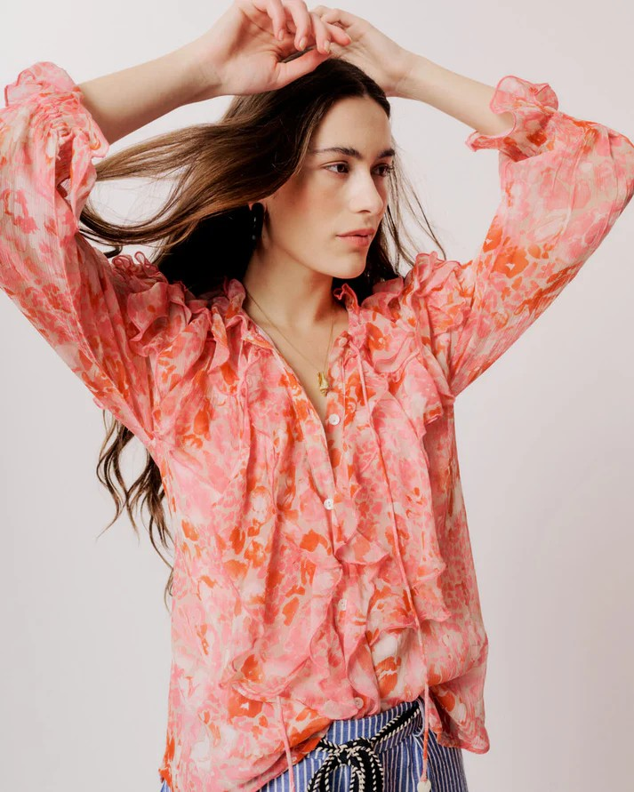 Helena Blouse - Coral Blush - Moliin