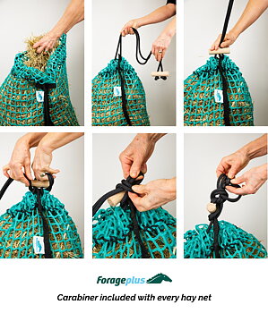 SLOW FEEDER HAY NET FORAGEPLUS