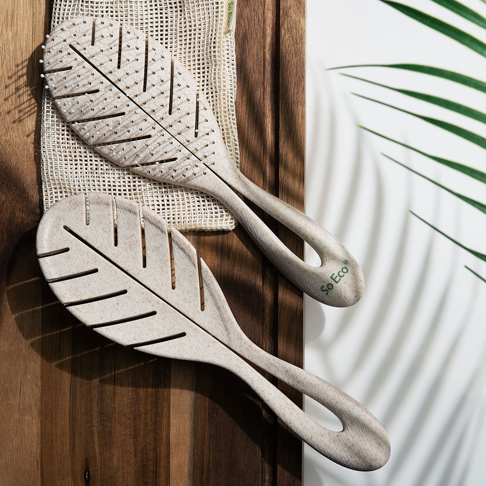 So Eco Biodegradable Detangling Leaf Brush - 4