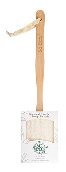 So Eco Flat Loofah With Wooden Handle