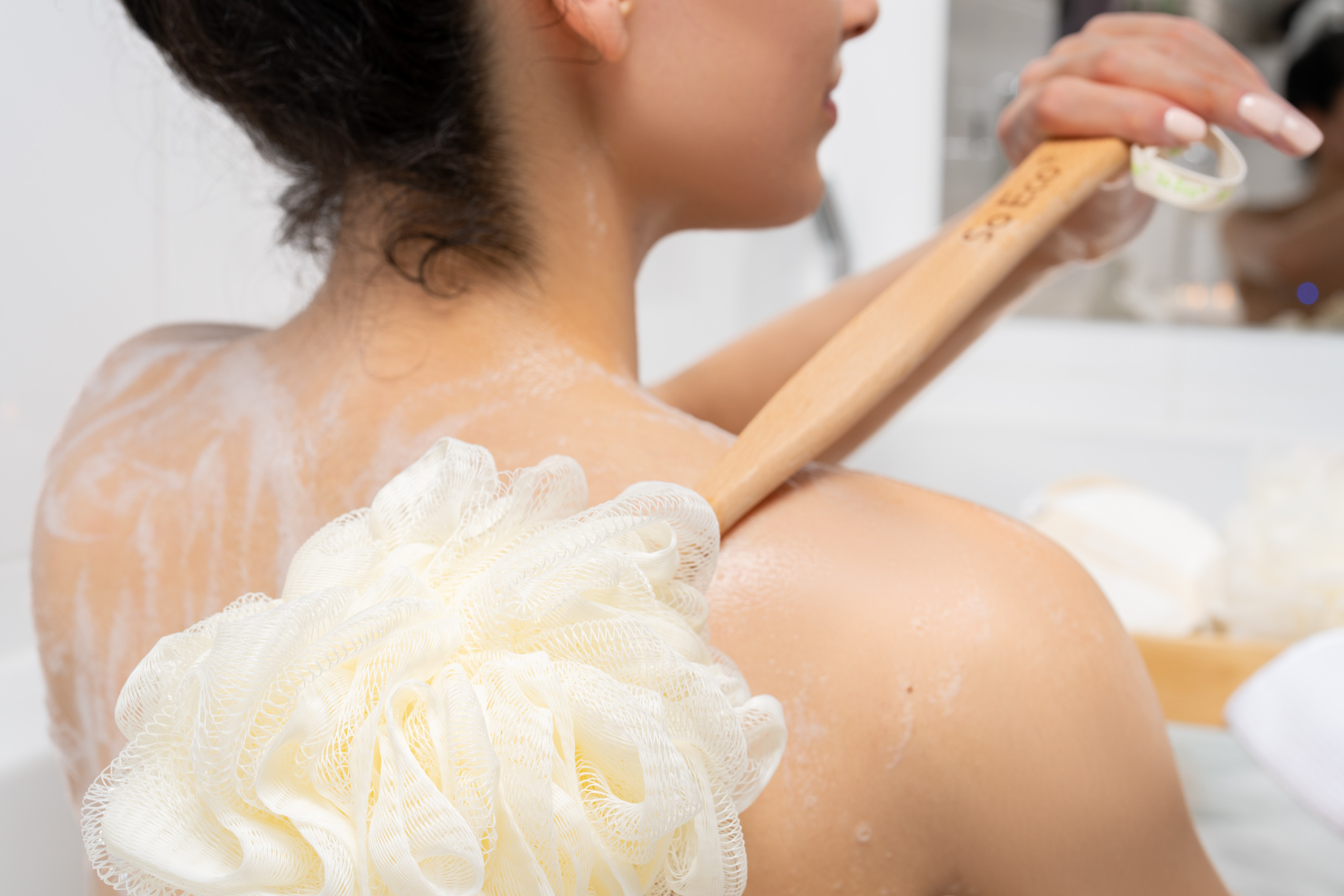 So Eco Long Handle Shower Pouf - 2