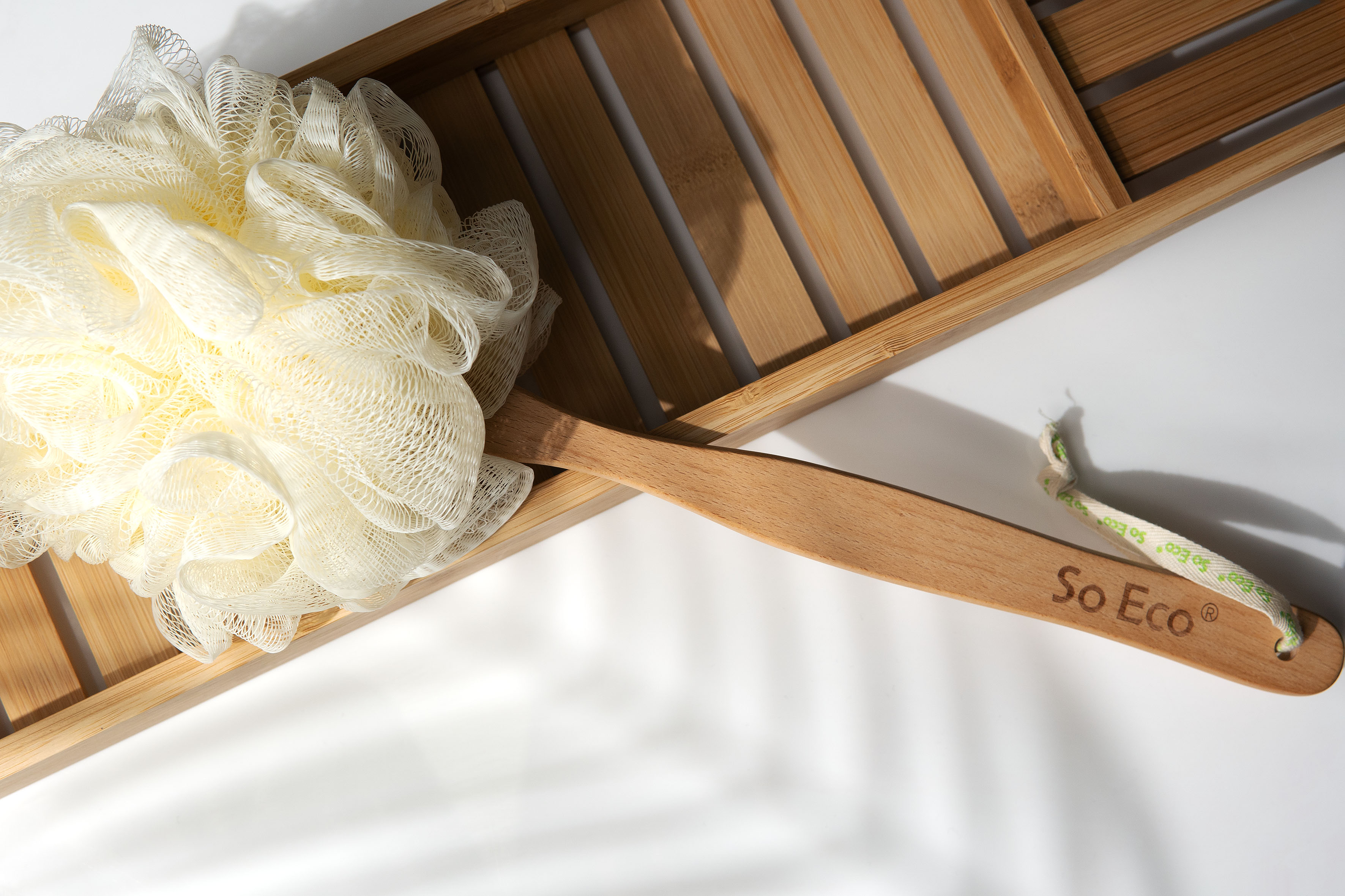 So Eco Long Handle Shower Pouf - 3