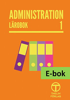 Administration 1  - Lärobok E-bok