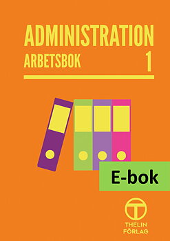 Administration 1  - Arbetsbok E-bok
