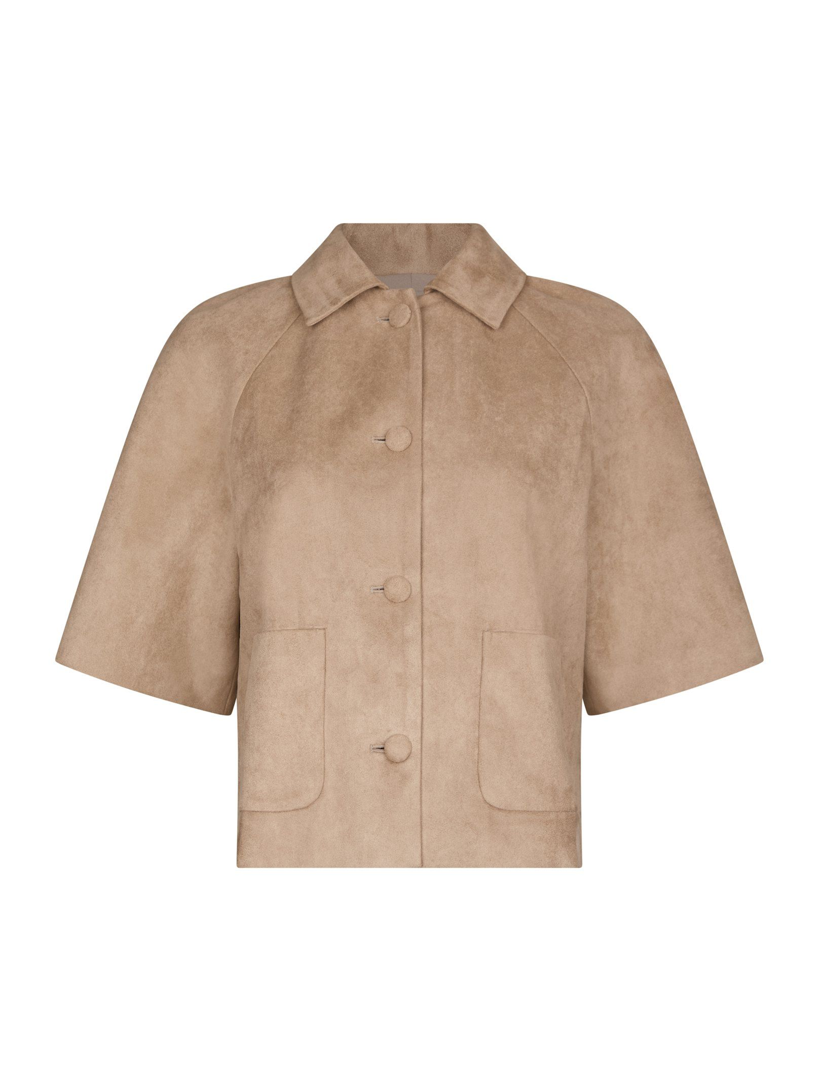 Neo Noir  - Editta Faux Suede Jacket Sand - 5