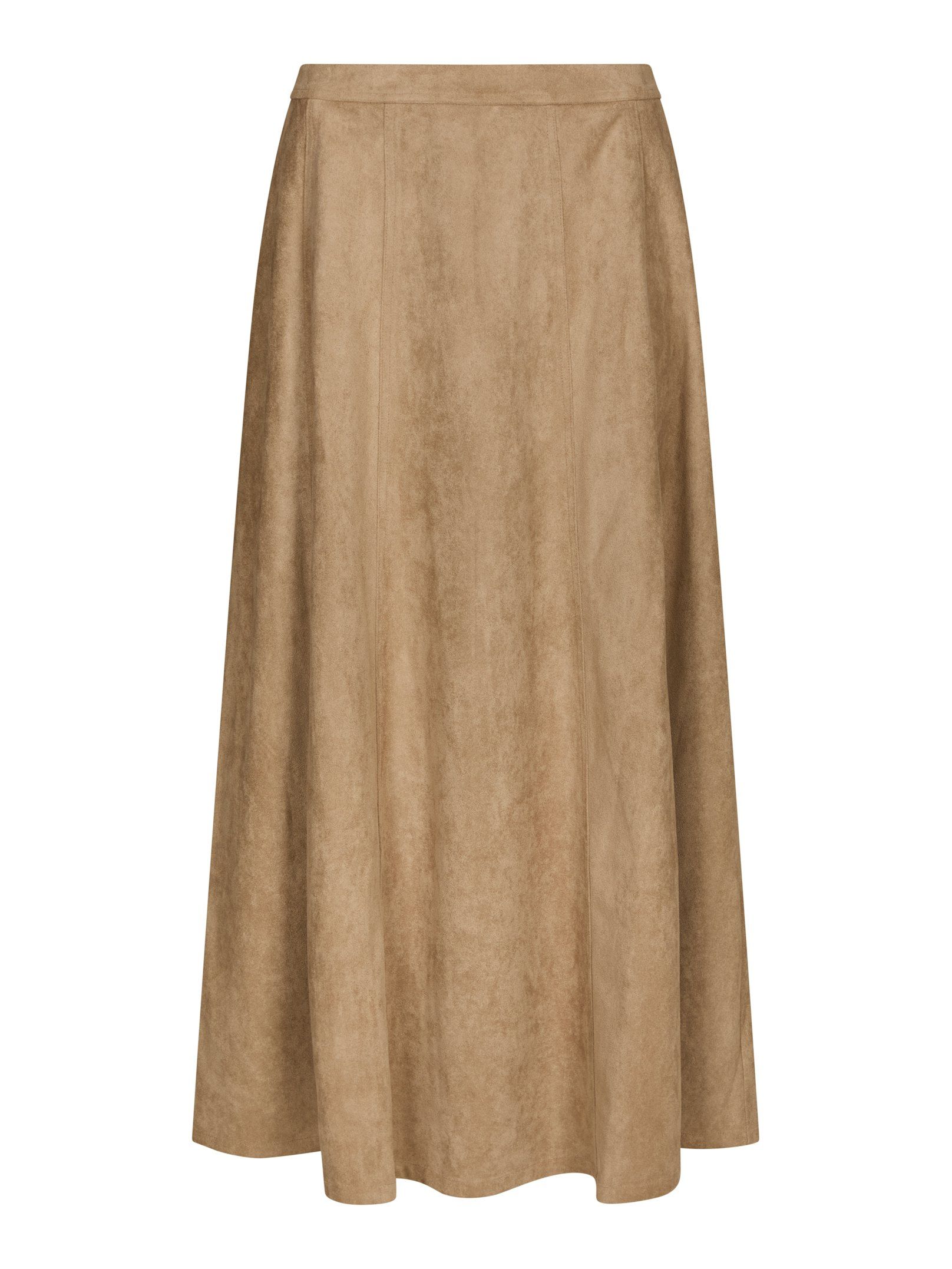 Neo Noir  - Raya Faux Suede Skirt Sand - 7