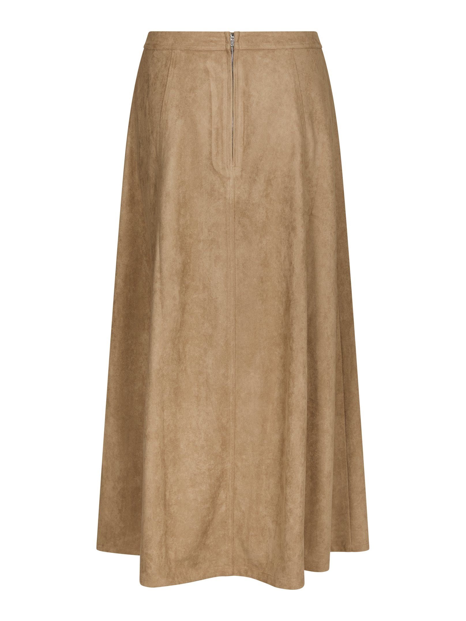 Neo Noir  - Raya Faux Suede Skirt Sand - 8