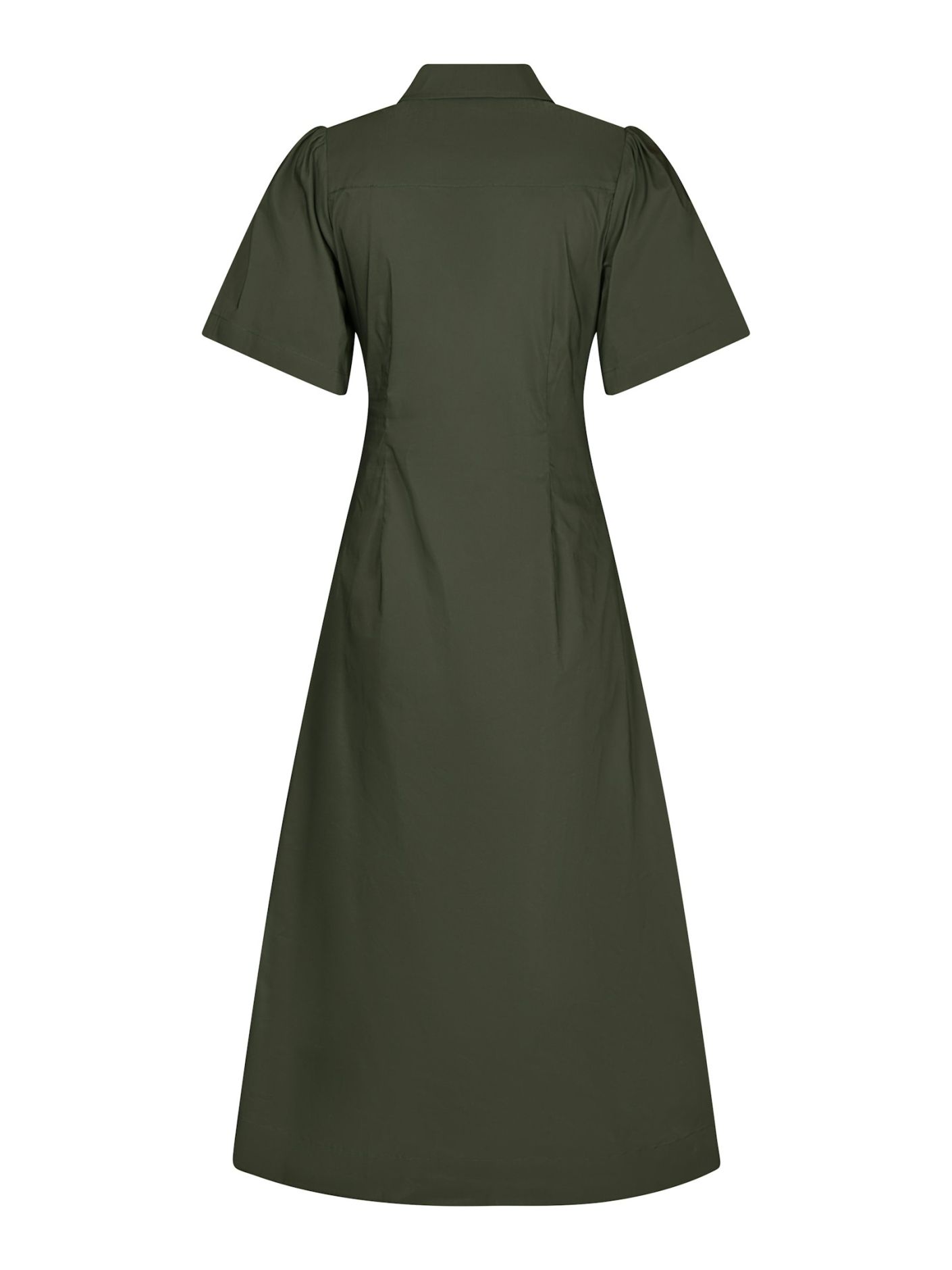 Neo Noir -  Baia Poplin Dress Army - 7