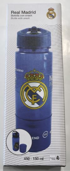 Real Madrid Vattenflaska Snacksflaska 450ml + 150ml - 4
