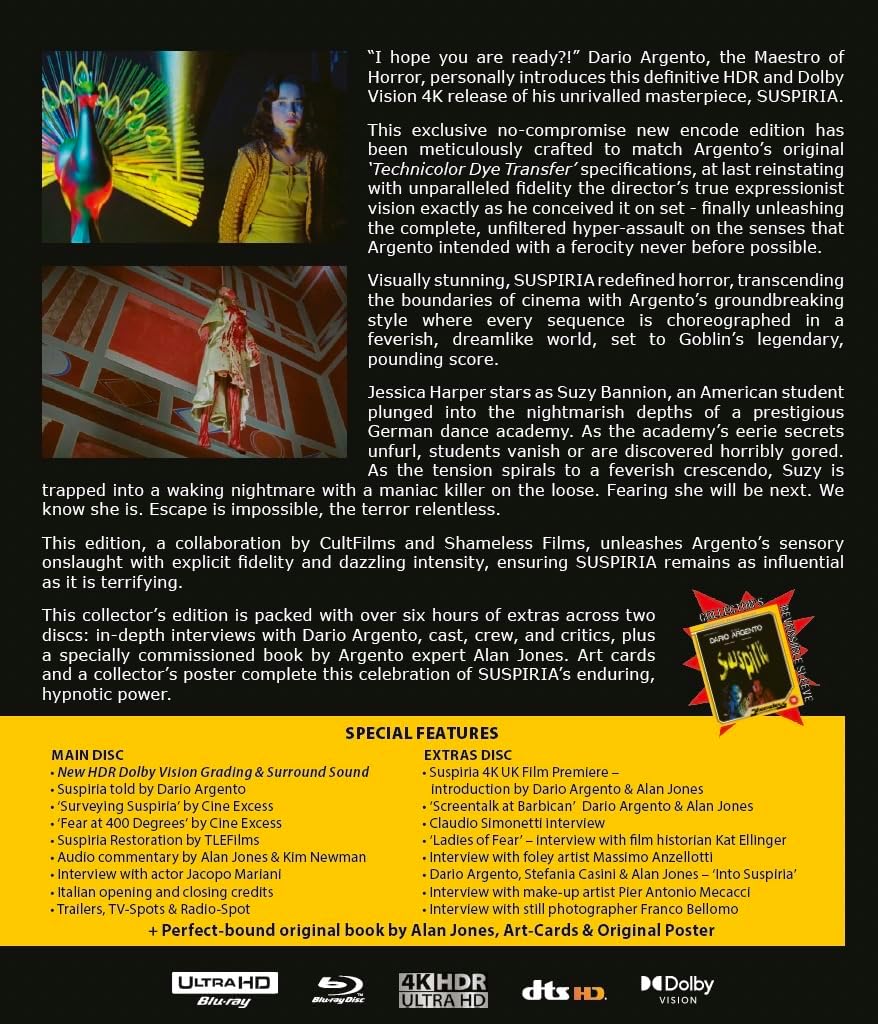 Suspiria (Limited Edition) (ej svensk text) (4K Ultra HD + Blu-ray Bonus) - 2