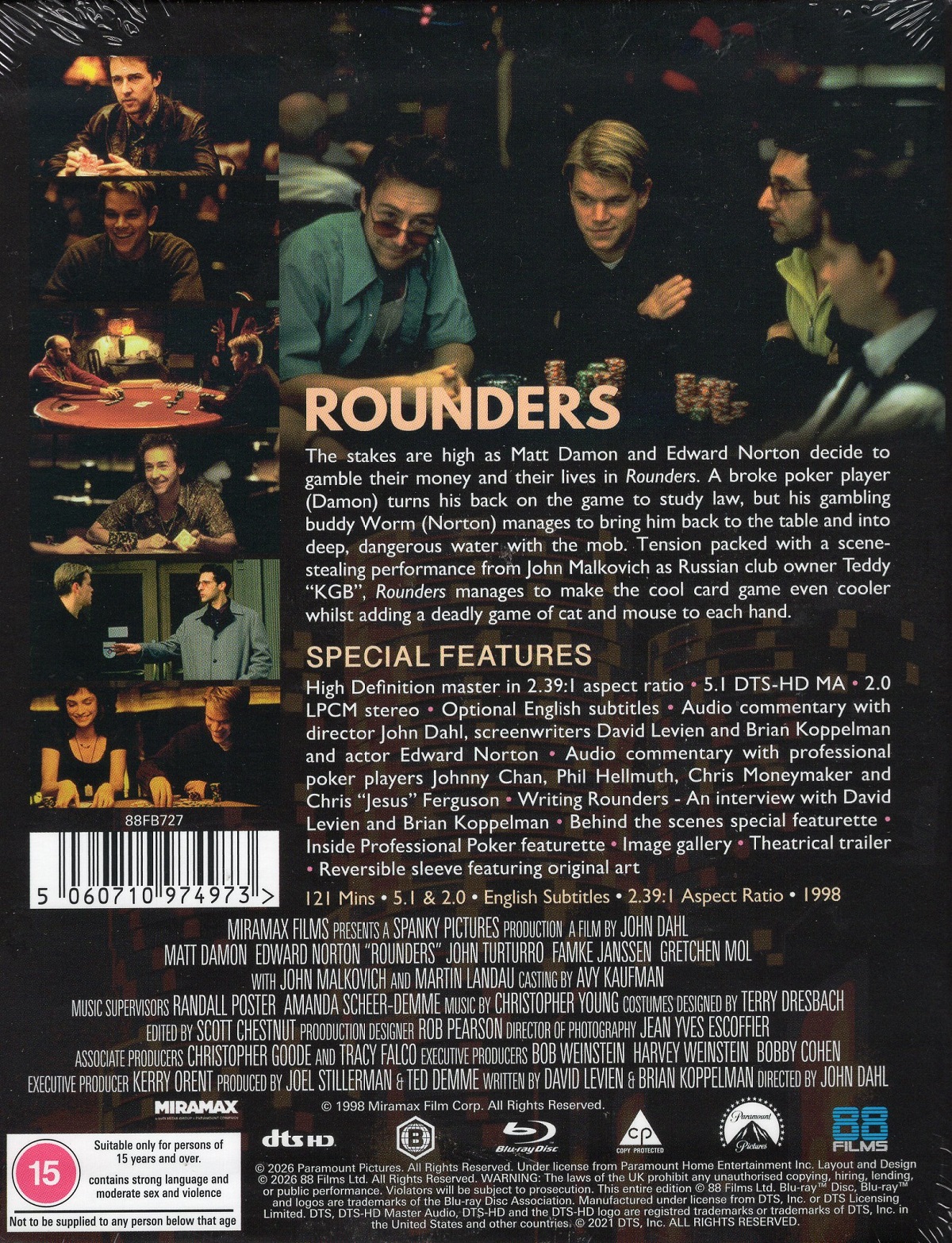 Rounders (Limited Edition) (ej svensk text) (Blu-ray) - 2