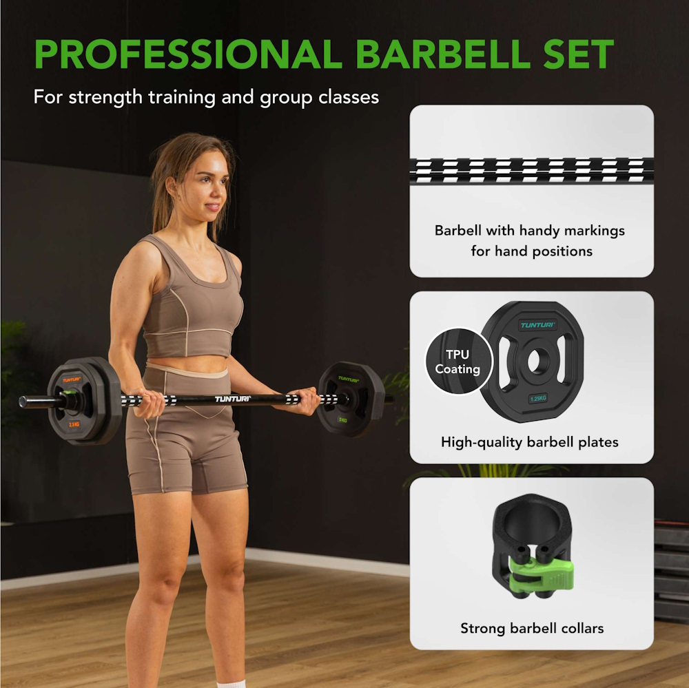 Tunturi Pro Aerobic Pump Set, 20 kg, TPU - 2