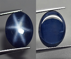 8.12 ct very big stunning oval shaped natural blue star sapphire - 2