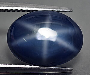 8.12 ct mycket stor lyxig oval naturlig blå stjärn safir