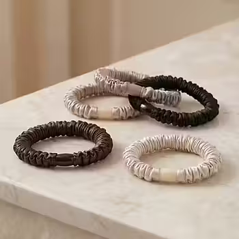 Pipol´s Bazaar Ruffle Satin Elastic Dark Mix 5 PCS