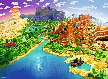 World of Minecraft,  500 Bitar Ravensburger
