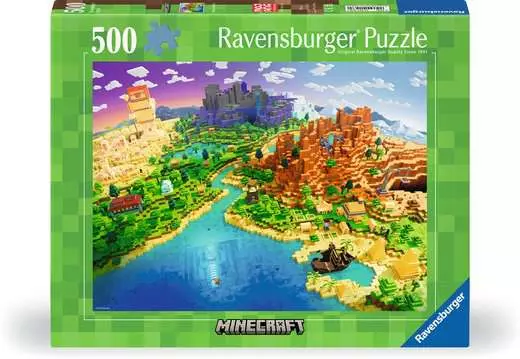 World of Minecraft,  500 Bitar Ravensburger - 2
