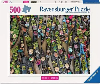 Floating Market, Indonesia,  500 Bitar Ravensburger 