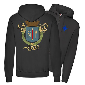 Gamla Stadsvapnet - Zip hoodie (brodyr + ryggtryck)