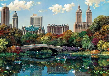 NY Central Park, Bow Bridge, 1000 Bitar Ravensburger