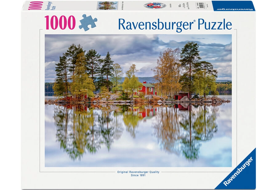 Lake in Nörrbränningen, Sweden, 1000 Bitar Ravensburger - 2