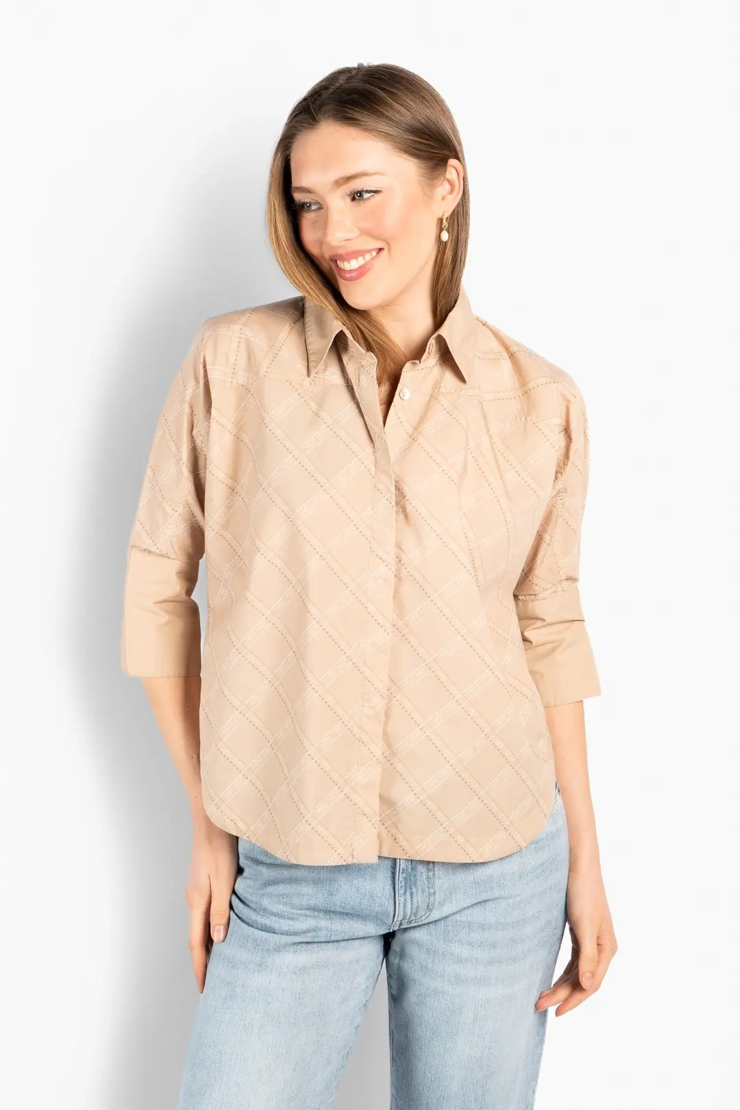 Arya Printed Shirt - Humus - HÉST