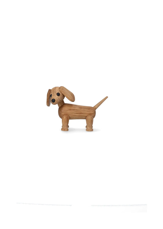 Wooden decoration Chico Dog 7 cm Oak - 2