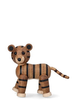 Wooden decoration Shiva Tiger 12 cm Oak