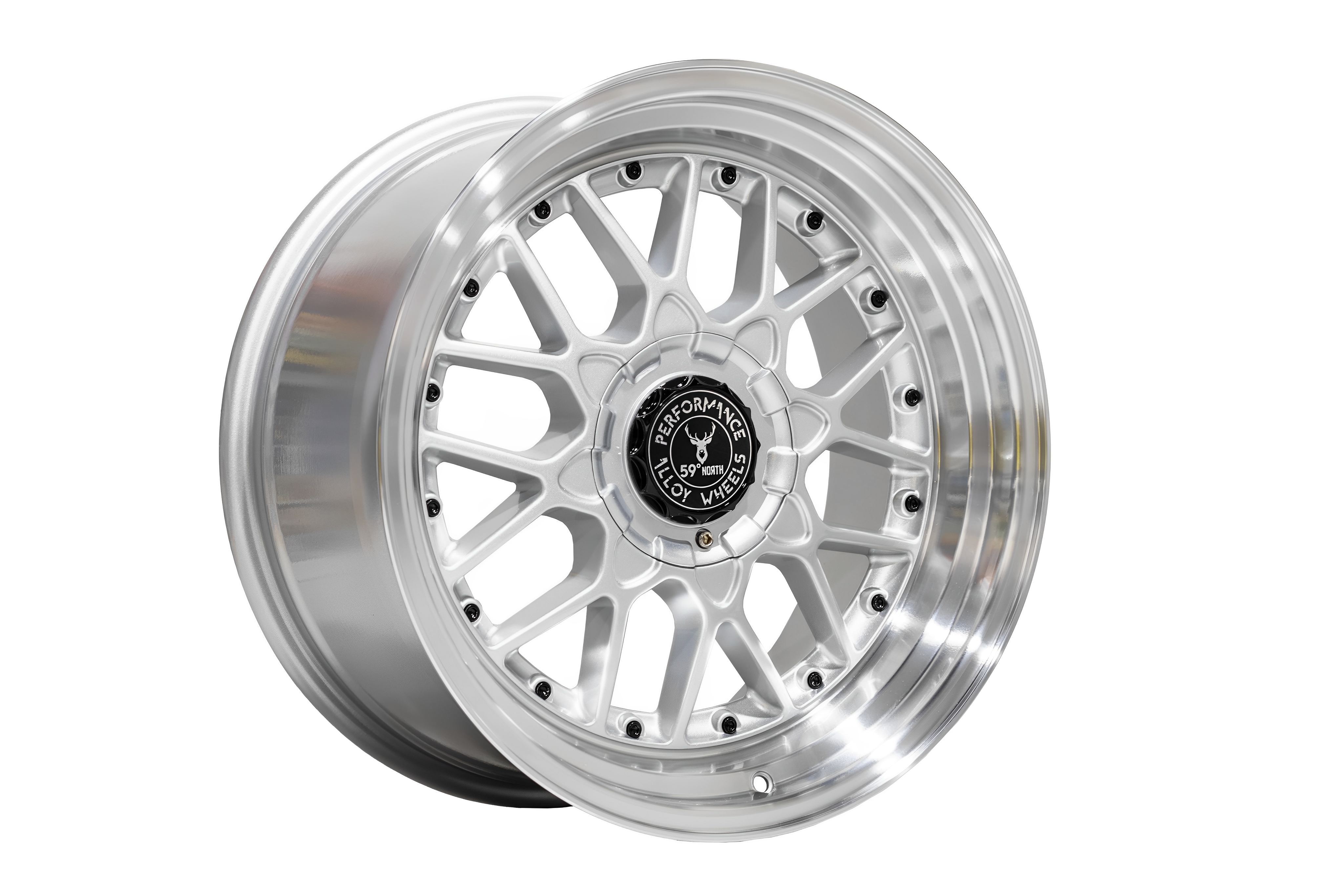59°North Wheels D-010 9x18" ET25 5x114,3/5x120 Gloss silver/polished lip