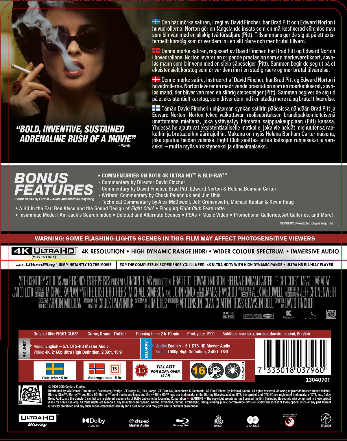 Fight Club (Limited Edition Steelbook) (4K Ultra HD + Blu-ray) - 2