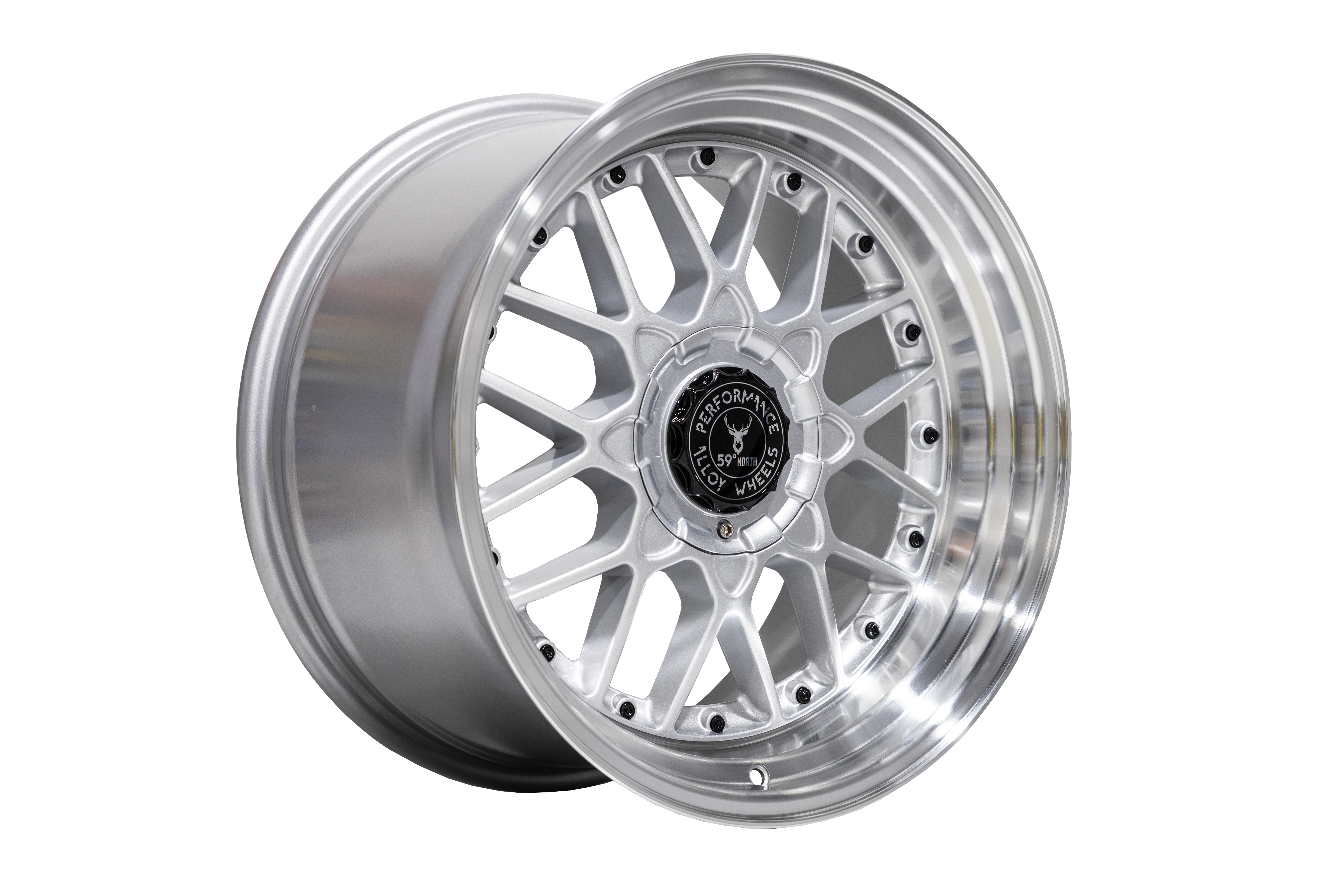 59°North Wheels D-010 10x18" ET25 5x114,3/5x120 Gloss silver/polished lip - 3