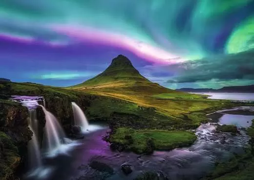 Aurora Over Kirkjufell, Island, 1000 Bitar Ravensburger