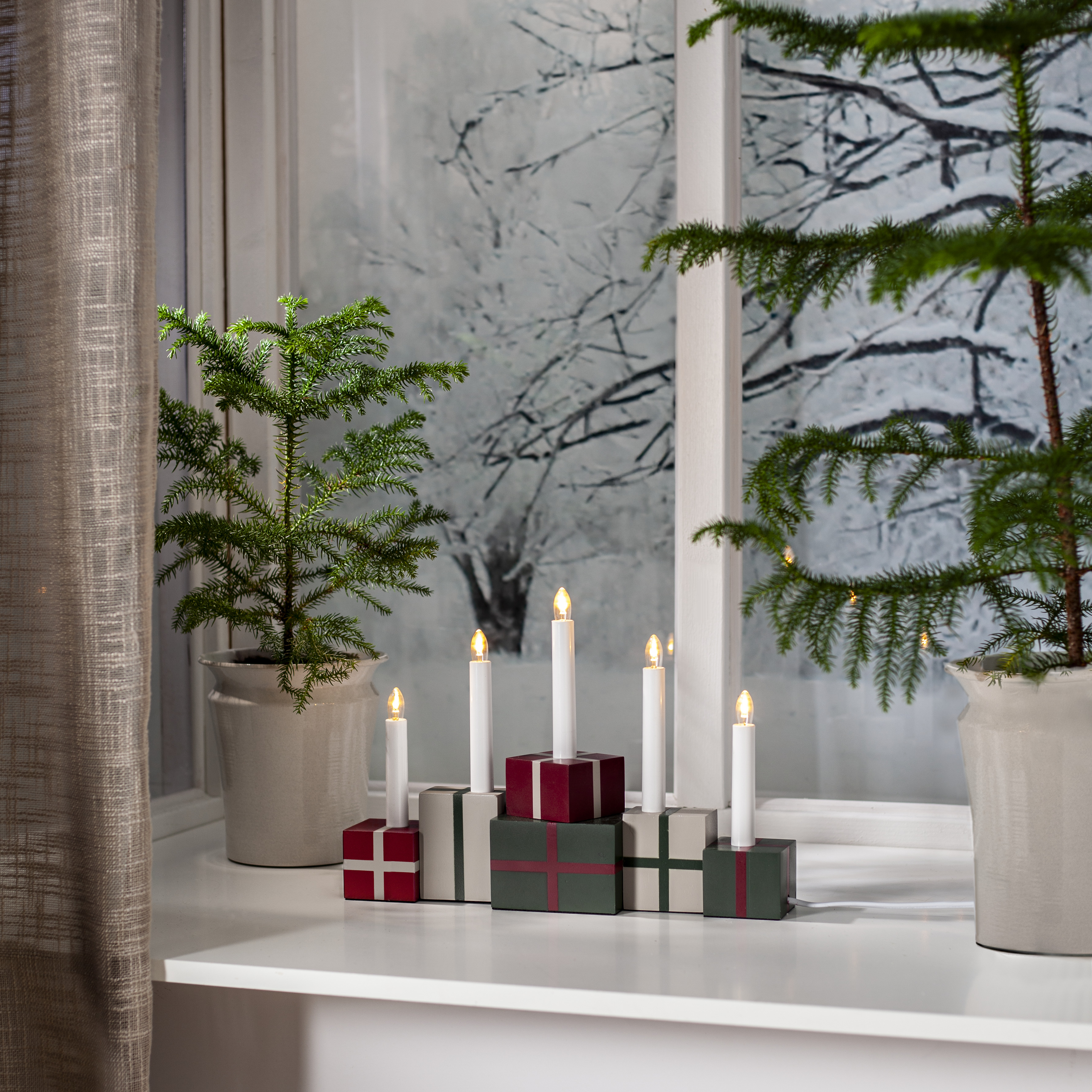 Ljusstake Christmas gifts - 35x25 cm