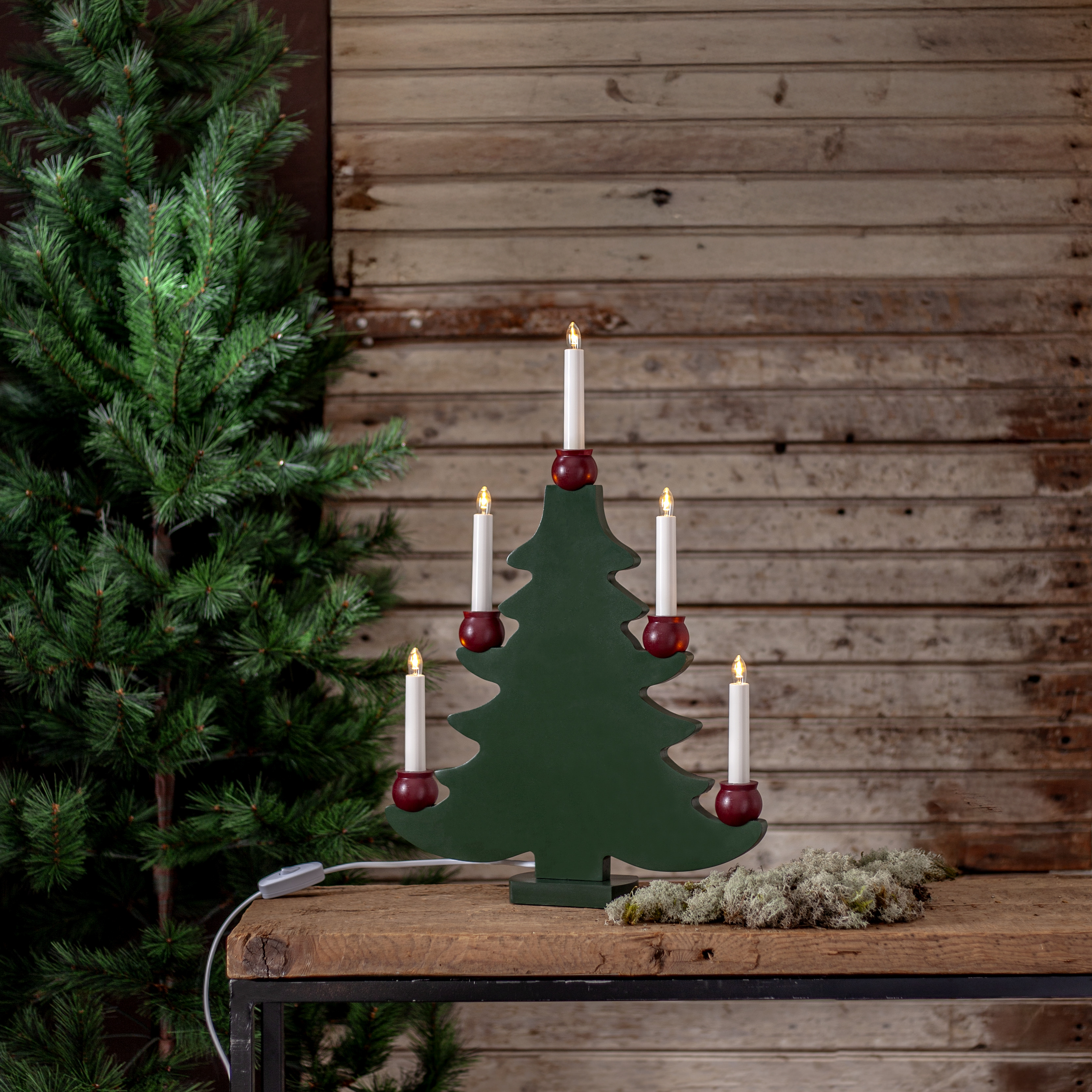 Ljusstake - Adventsljusstake - Gran - Mora - 36x53 cm