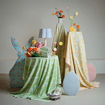 Chamois Bordsduk Mathilde Orange/Blue/Green  - 2
