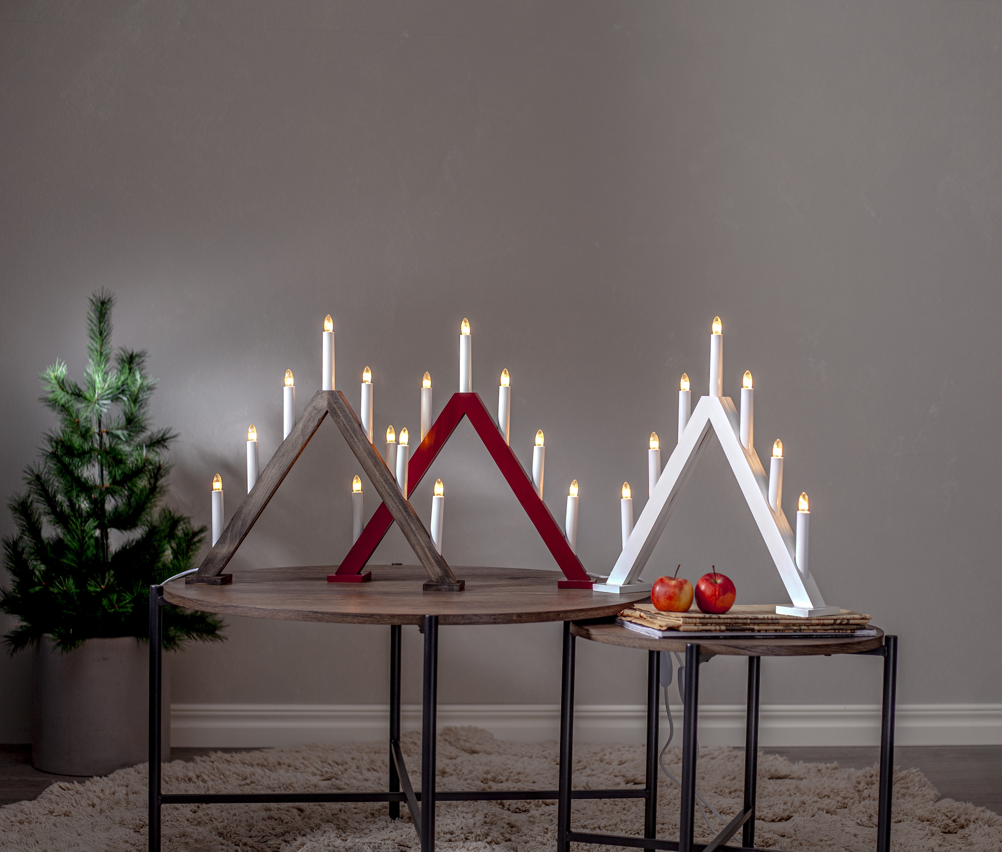 Candlestick Tyra - 43x43 cm - Brown - 2