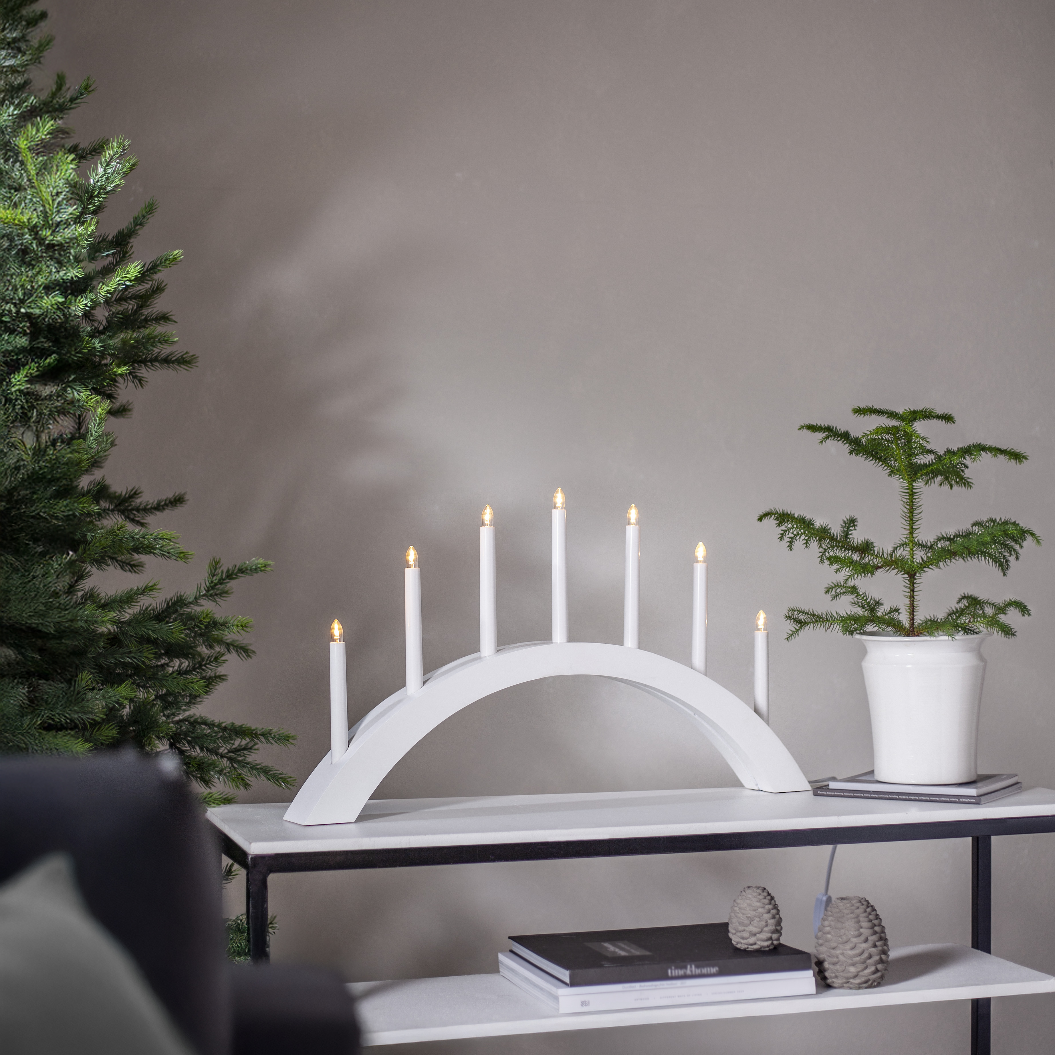 Candlestick Acca - 67x40 cm - White