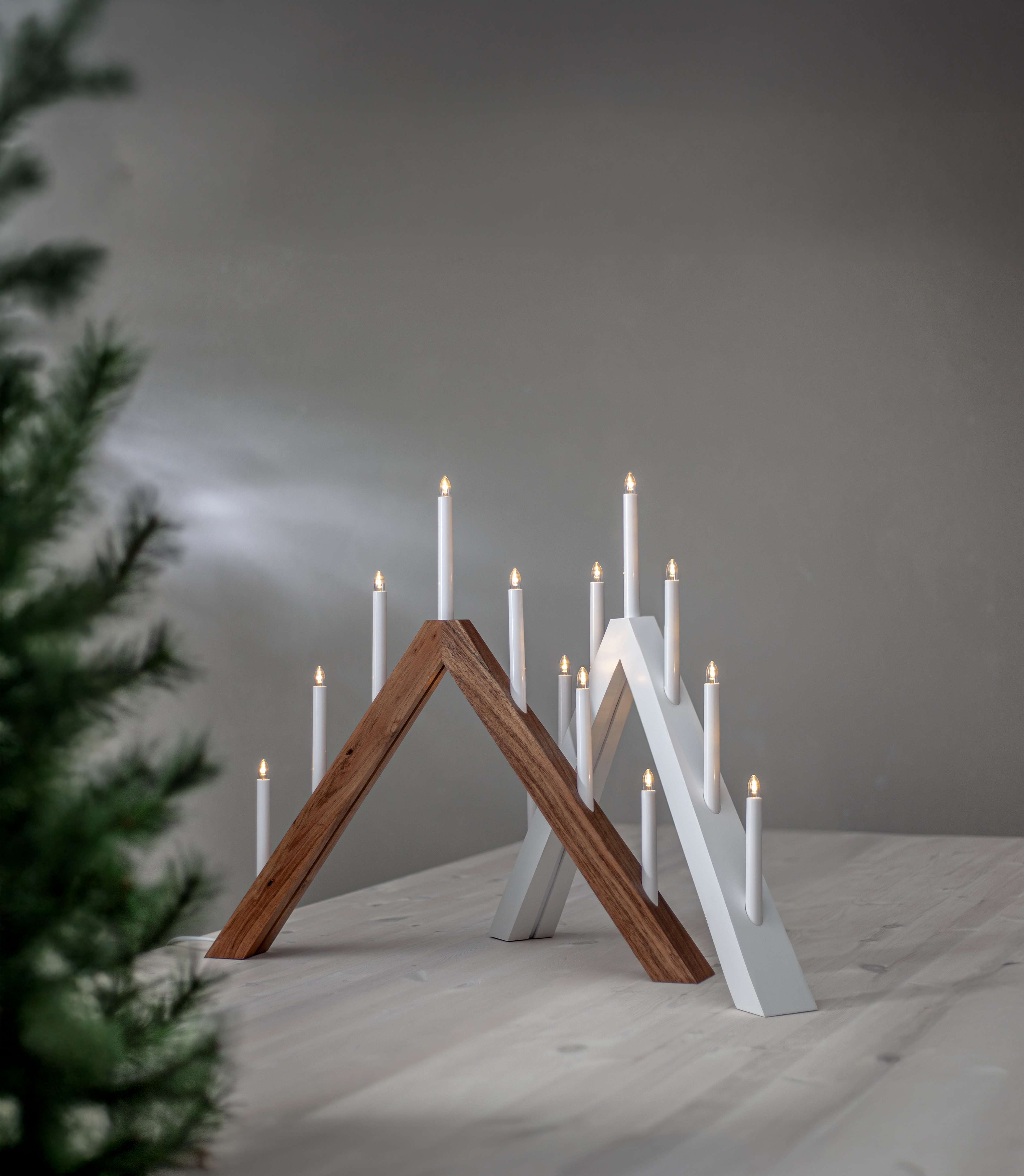 Ljusstake Acca - 65x60 cm - Brun - 3