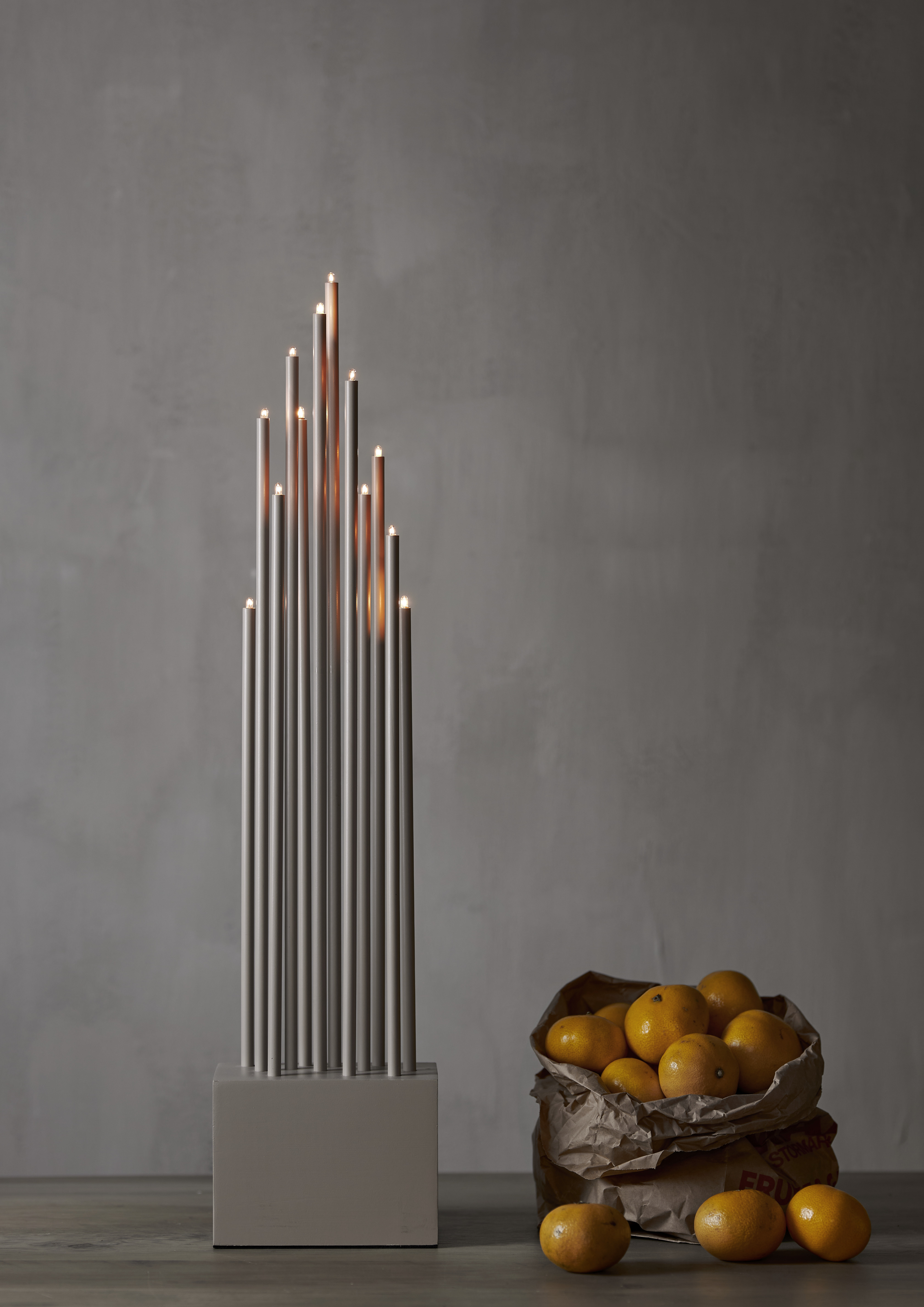 Ljusstake Buzz - 15x65,5 cm - Beige - 2