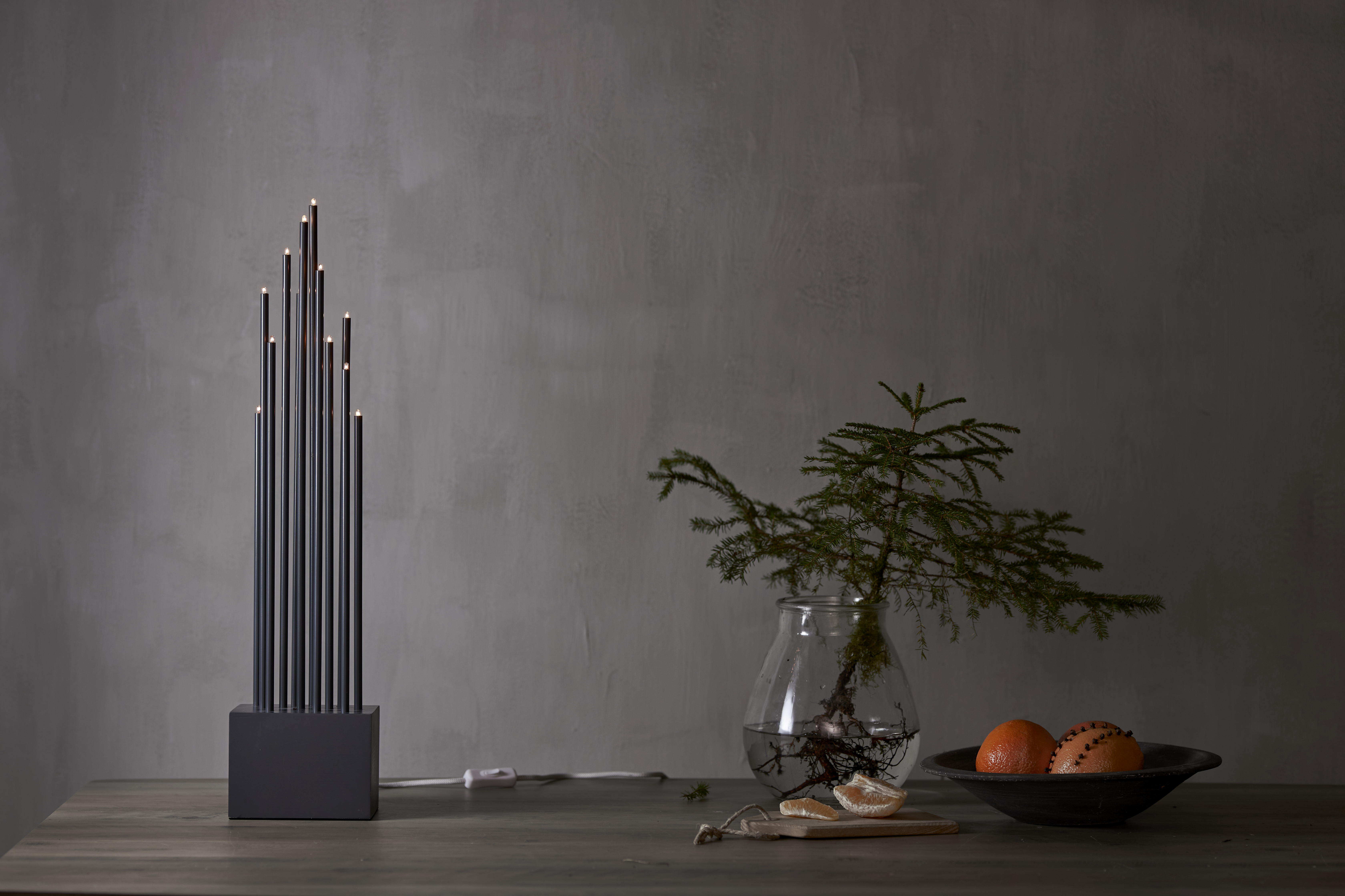 Buzz Candlestick - 15x65,5 cm - Gray - 3