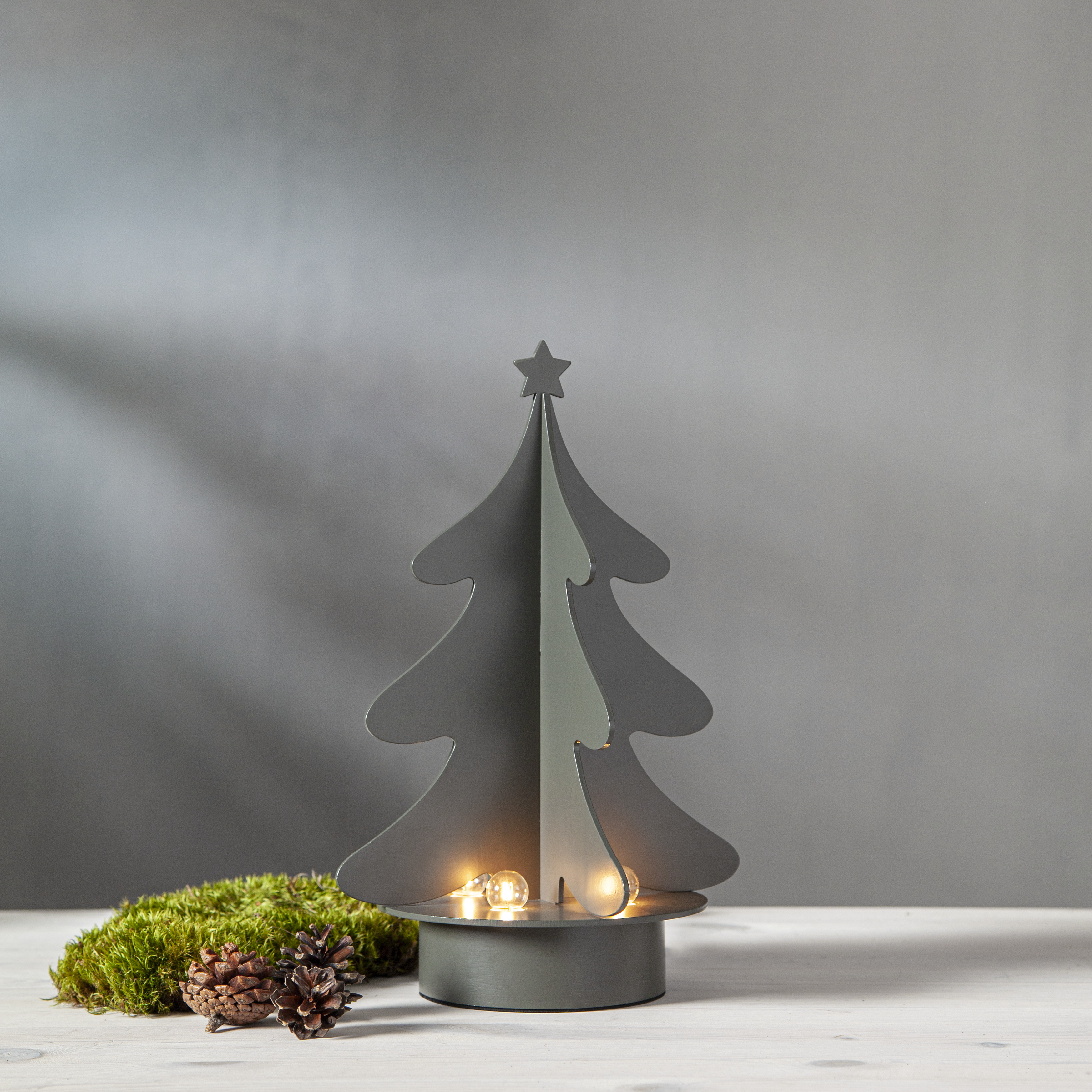 Candlestick AFTON - 21x31 cm - Green