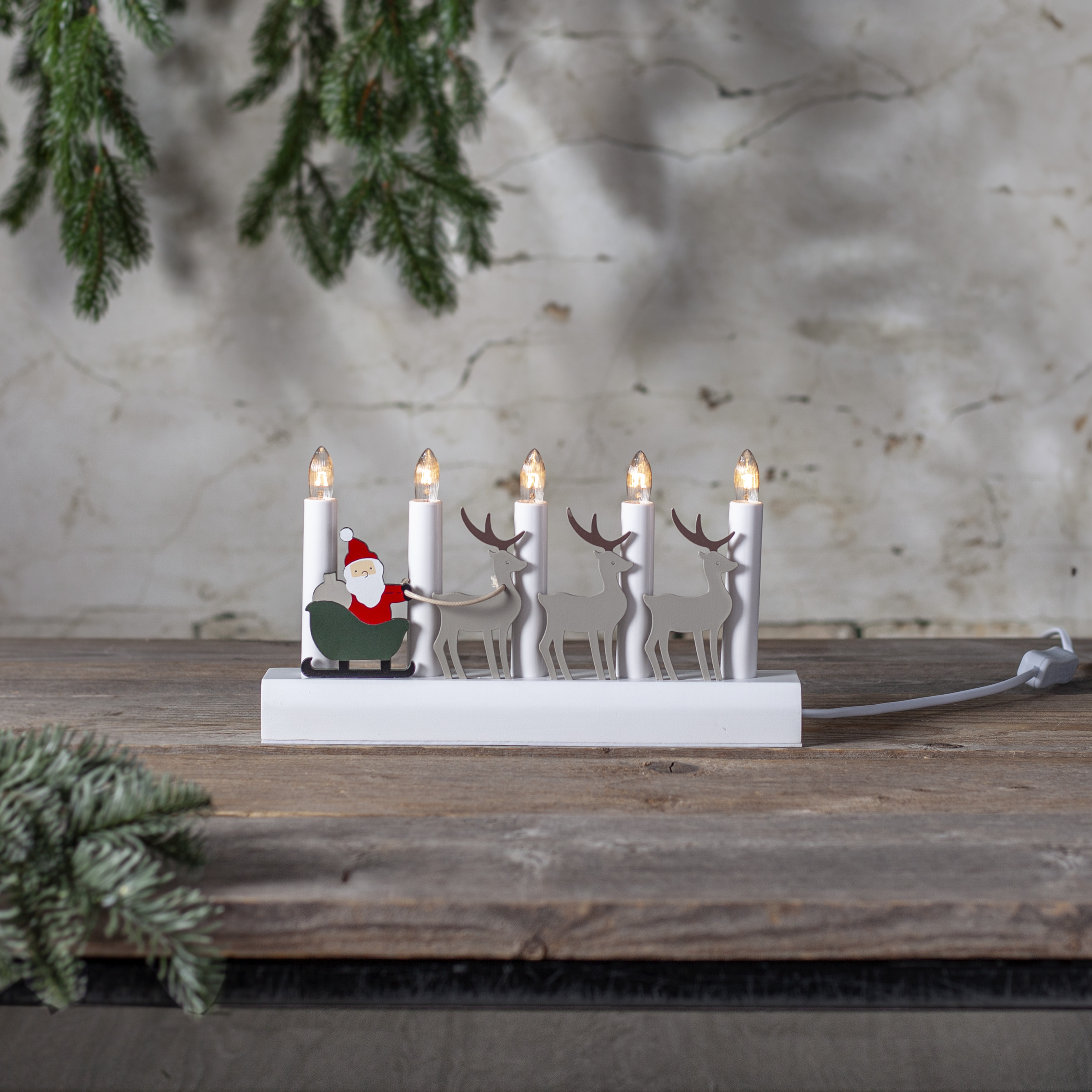 Candlestick Julia - 28x15 cm - Multi