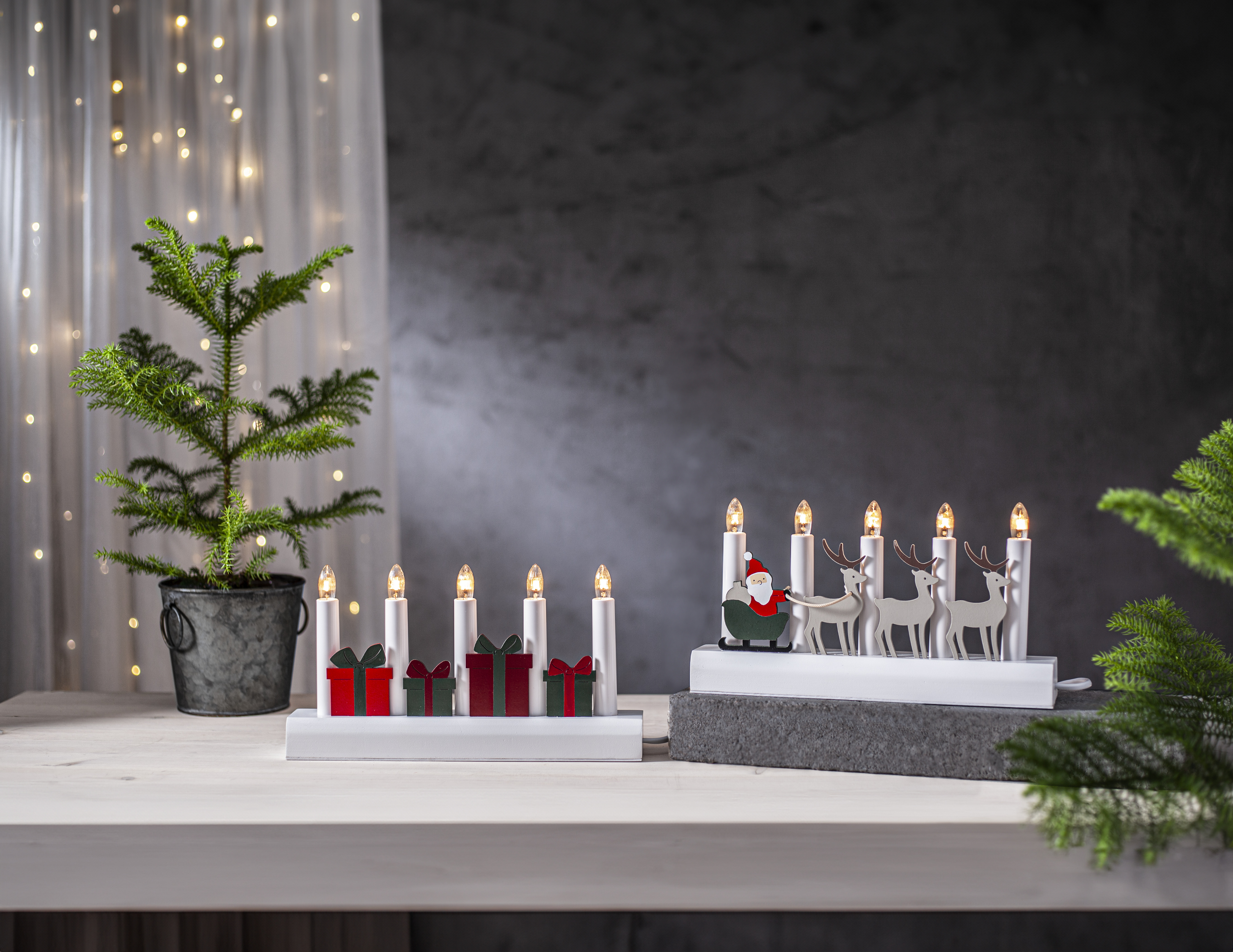Candlestick Julia - 28x15 cm - Multi - 3