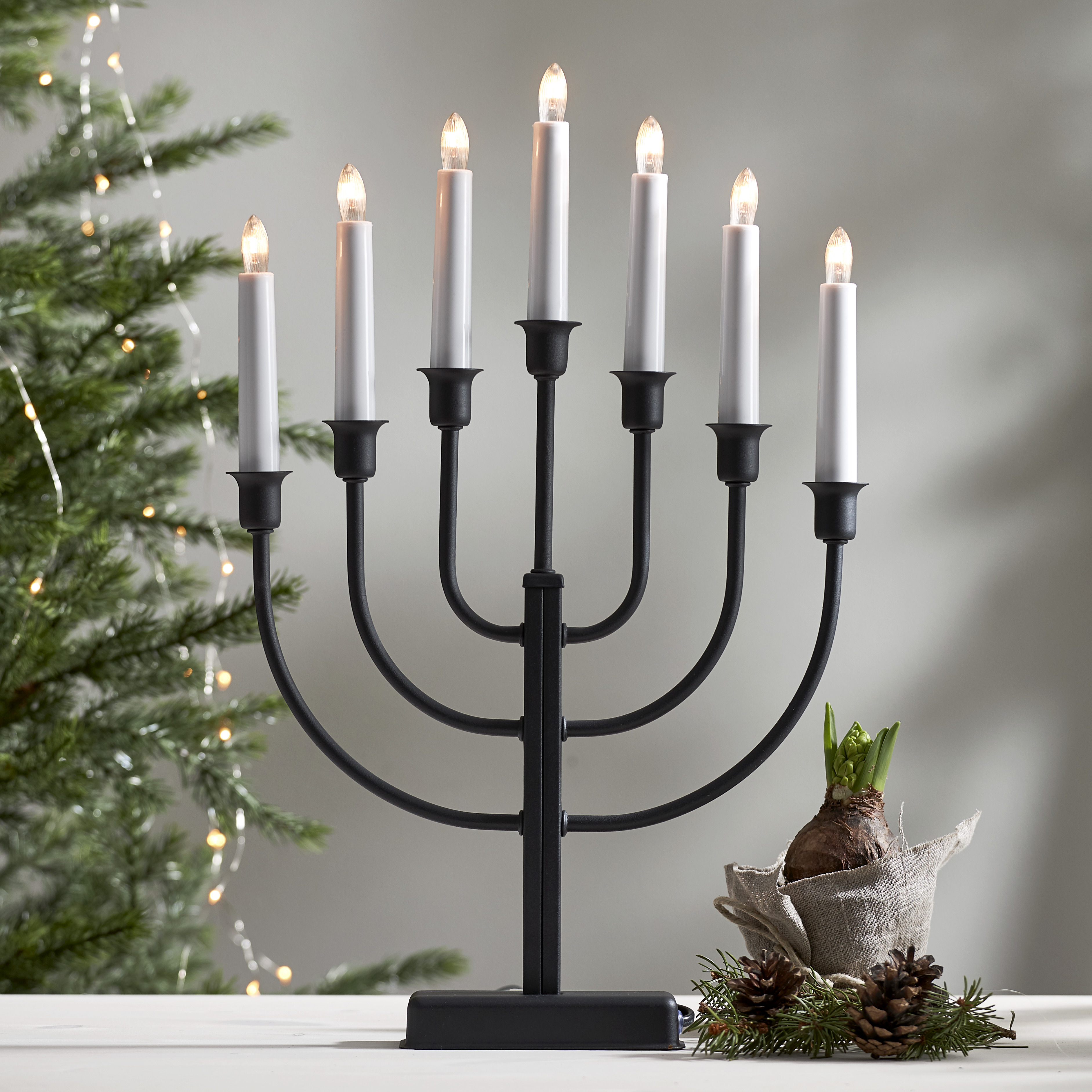 Candlestick Kristina - 31x47 cm - Black