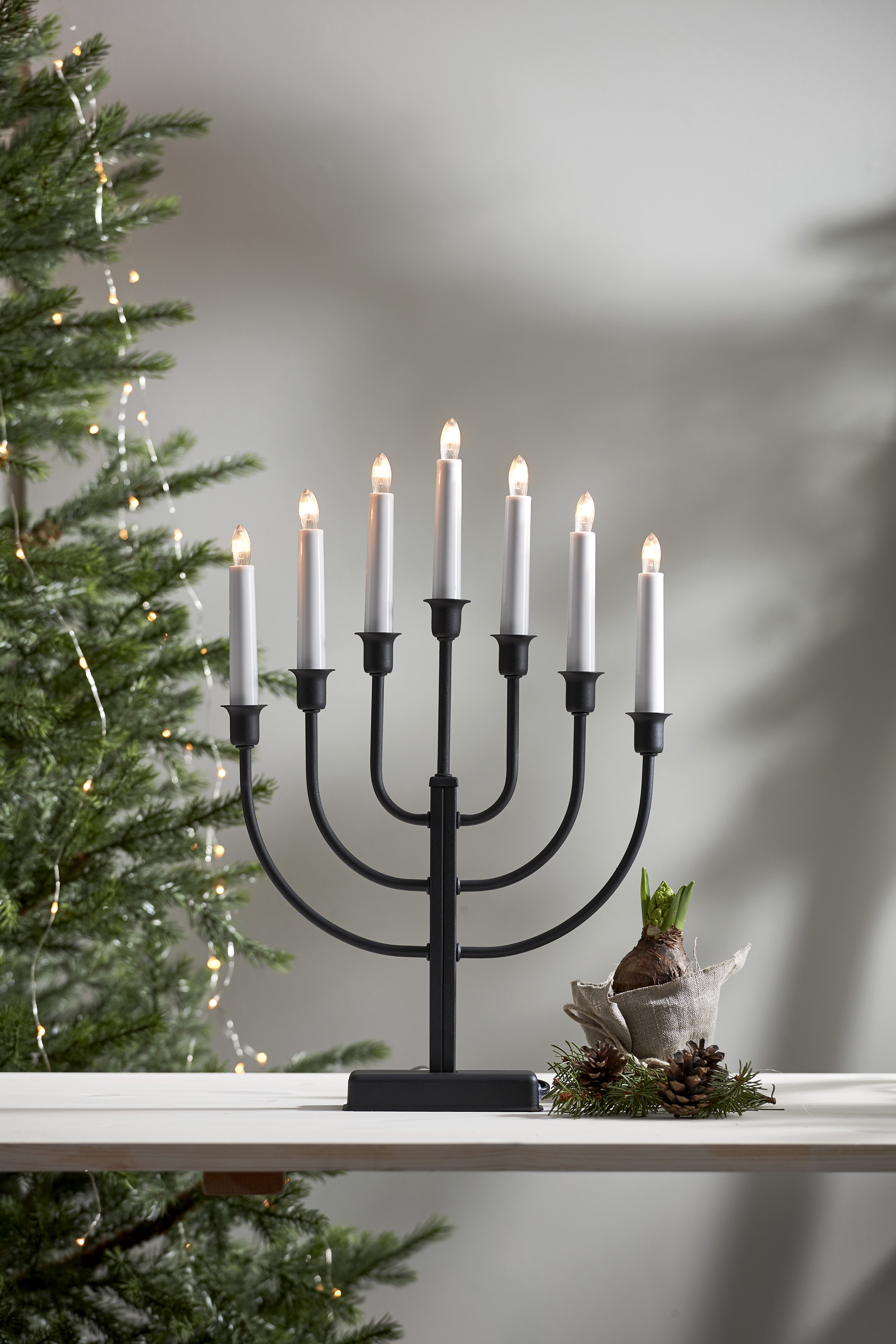 Candlestick Kristina - 31x47 cm - Black - 2