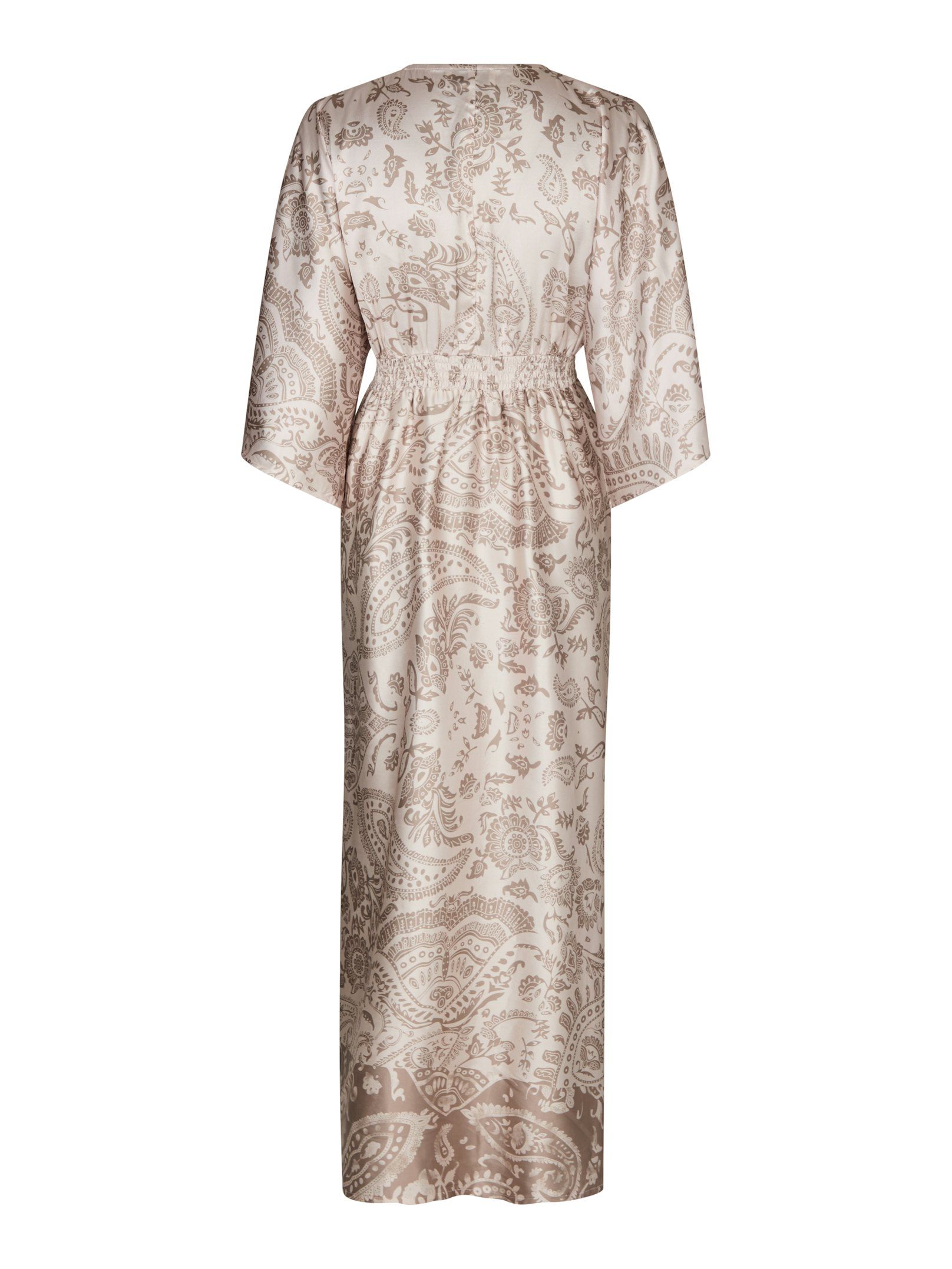 Neo Noir Reve Deco Paisley Dress, Taupe - 2