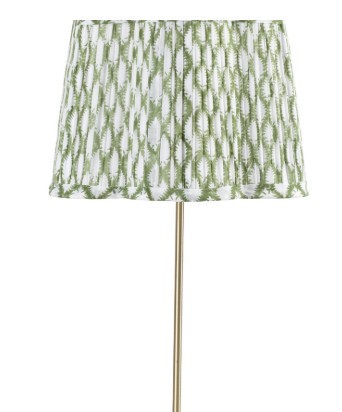 Chamois Lampshade Scallop - Cypress - Light Green 