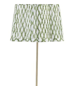 Chamois Lampshade Scallop - Cypress - Light Green 