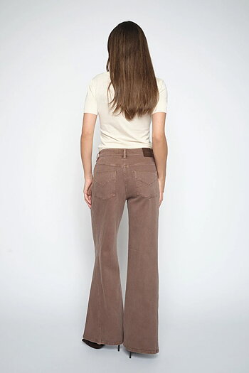 Mos Mosh - MMDara Shadow Pant Coffée Quartz Regular