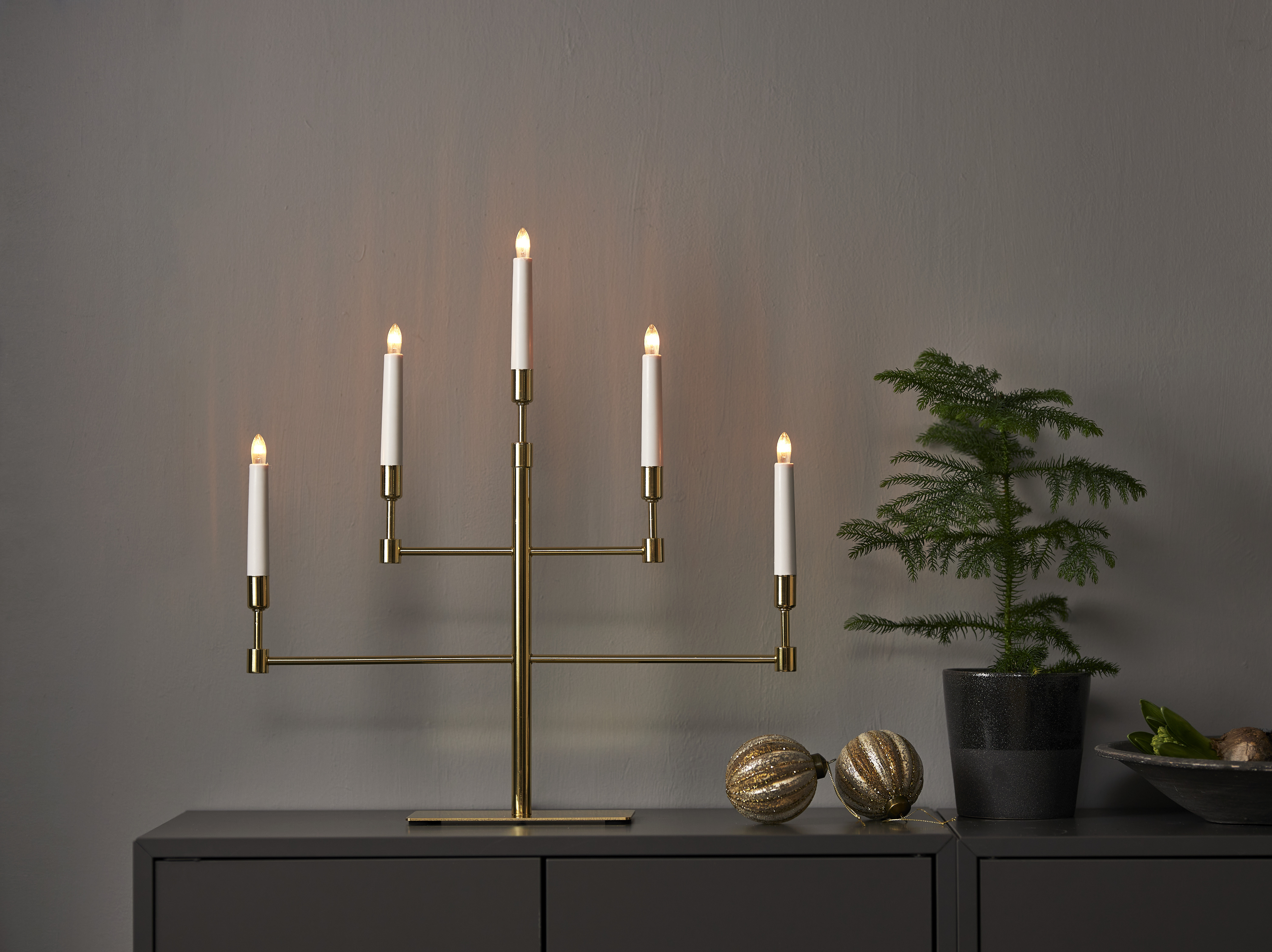 Candlestick Vide - Brass - 2